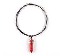 Myga Women's Crystal Pendant Necklace in Red Myga Red One Size