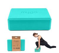 MYGA Yoga Block - High-Density EVA Foam Yoga Brick - Non-Slip, Lightweight & Durable Exercise Block for Pilates, Stretching and Flexibility at Home & Gym - Choice of Colour