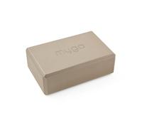 MYGA Yoga Block - High-Density EVA Foam Yoga Brick - Non-Slip, Lightweight & Durable Exercise Block for Pilates, Stretching and Flexibility at Home & Gym - Choice of Colour (Wood)