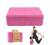 MYGA Yoga Block - Lightweight EVA Foam Yoga Brick - High Density Non-Slip Block for Pilates, Balance and Flexibility - Plum