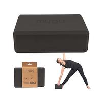 MYGA Yoga Block - Lightweight EVA Foam Yoga Brick - High Density Non-Slip Block for Pilates, Balance and Flexibility - Black