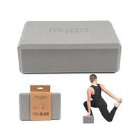 MYGA Yoga Block - Lightweight EVA Foam Yoga Brick - High Density Non-Slip Block for Pilates, Balance and Flexibility - Grey