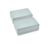 Myga Yoga Blocks - Pair of High Density Foam Bricks for Yoga, Pilates and Fitness for Balance, Support & Flexibility - Non Slip, Lightweight & Durable Foam Blocks for Home, Gym & Travel (Teal)
