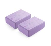 Myga Yoga Blocks - Pair of High Density Foam Bricks for Yoga, Pilates and Fitness for Balance, Support & Flexibility - Non Slip, Lightweight & Durable Foam Blocks for Home, Gym & Travel (Chakra)