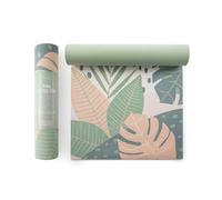 MYGA Yoga Mat - 6mm Thick Non-Slip Exercise Mat for Yoga, Pilates, Meditation and Fitness - Lightweight Travel Yoga Mat for Men and Women - Palm