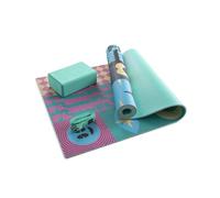 Myga Yoga Starter Set - 6mm Non-Slip Exercise Mat with Block & Strap - Beginner Yoga Kit for Home, Gym & Travel - Ideal for Pilates & Meditation - Durable, Eco-Friendly & Gift-Ready