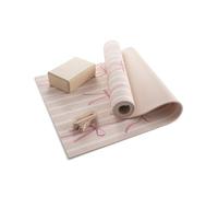 MYGA Yoga Starter Set - 6mm Non-Slip Yoga Mat, Yoga Block and Strap - Starter Kit for Beginners in Pilates, Exercise and Fitness - Choice of Design (Bows)