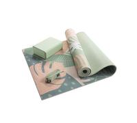 Myga Yoga Starter Set - 6mm Non-Slip Exercise Mat with Block & Strap - Beginner Yoga Kit for Home, Gym & Travel - Ideal for Pilates & Meditation - Durable, Eco-Friendly & Gift-Ready