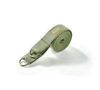 Myga Yoga Strap with D-Ring - 2-in-1 Adjustable Yoga Belt & Mat Carrier Sling - Stretching Strap for Flexibility, Balance, Pilates & Fitness - Durable Yoga Accessory for Home & Travel - 1.8m (Moss)