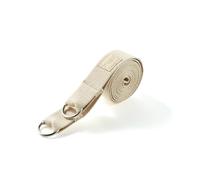 Myga Yoga Strap with D-Ring - 2-in-1 Adjustable Yoga Belt & Mat Carrier Sling - Stretching Strap for Flexibility, Balance, Pilates & Fitness - Durable Yoga Accessory for Home & Travel - 1.8m (Sand)