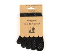 Myga Yoga Toe Socks in Black | Size: Large Myga Black L