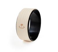 Myga Yoga Wheel - Exercise Prop for Back Pain, Yoga Poses, Pilates, Stretching & Core Strength - Supports Backbends, Inversions & Flexibility - Choice of Design (Sand)