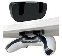MyGadget 2x PS5 | PS4 Controller Holder under Desk - 2 Mounting Methods (Adhesive or Screws) - Horizontal Table Mount Stand - Gaming Accessories in Black