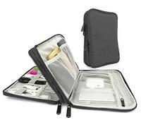 MyGadget Cable Bag Organiser [Large] - Electronic Accessories Travel Carry Case - Storage for Charger, Hard Drive, USB Sticks, Powerbank, SD Cards - Black