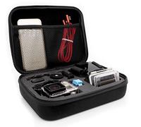 MyGadget Carry Bag for Camera & Accessories - Shockproof Protective Travel Case Foam Interior & Pocket Compatible with GoPro Hero 10 9 8 7 Xiaomi Yi - Medium