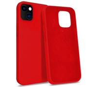 MyGadget Case for iPhone 14 - Silicone Hardcase with Microfiber Lining - Shockproof Shell in Red