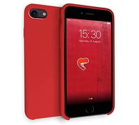 MyGadget Case for iPhone 7 | 8 | SE 2020 | 2022 - Soft Touch Hard Cover Matte TPU Back Shell - Protective Shockproof Anti Scratch in Red