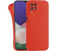 MyGadget Case for Samsung Galaxy A22 5G - Cover Ultra Thin TPU - Soft Touch Rubber & Anti-Scratch Shell - Flexible Silicone - Matte Orange