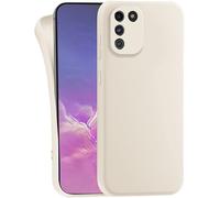 MyGadget Case for Samsung Galaxy S10 Lite - Cover Ultra Thin TPU - Soft Touch Rubber & Anti-Scratch Shell - Flexible Silicone - Matte Off White