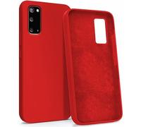 MyGadget Case for Samsung Galaxy S20 - Silicone Hardcase with Microfiber Lining - Shockproof Shell in Red