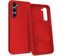 MyGadget Case for Samsung Galaxy S23 Plus - Silicone Hardcase with Microfiber Lining - Shockproof Shell in Red