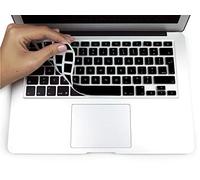 MyGadget Keyboard Cover for Apple MacBook Pro Retina 13 inch & 15" - Ultra Thin Silicone Protector QWERTY [English UK] - Protective Skin Slim Cover Black