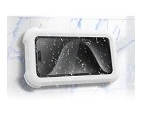 MyGadget Shower Phone Holder [ IPx6 Waterproof ] - for Mobiles up to 7 inches - For Wall/No-Drill Mount - Rotatable with Anti-Fog Display