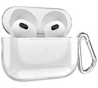 MyGadget Silicone Case compatible with Apple Airpods 3rd Generation - Anti-Slip & Shockproof Cover for Bluetooth Earphones - Skin in Transparent