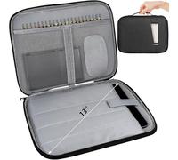 MyGadget Sleeve 13 Inch for Tablet [ 35 x 22 cm ] Bag for Accessories with Soft Lining and Handle - Ideal for Apple iPad Pro | Air & Galaxy Tab in Black