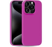 MyGadget TPU Case for iPhone 15 Pro - [ Camera Protection & Anti Fingerprint ] - Silicone Cover with Soft Touch & Anti Scratch Shell - Pink