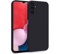 MyGadget TPU Case for Samsung Galaxy A13 5G | A04s - Cover Dual Layer with Camera Protection | Inner Lining - Soft Touch Rubber & Anti-Scratch Shell Black