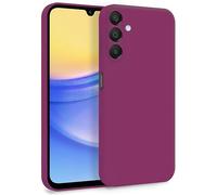 MyGadget TPU Case for Samsung Galaxy A15 5G - Cover Dual Layer with Camera Protection | Inner Lining - Soft Touch Rubber & Anti-Scratch Shell Wine Red