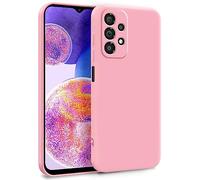 MyGadget TPU Case for Samsung Galaxy A23 5G - Cover Dual Layer with Camera Protection | Inner Lining - Soft Touch Rubber & Anti-Scratch Shell Baby Pink