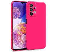 MyGadget TPU Case for Samsung Galaxy A23 5G - Cover Dual Layer with Camera Protection | Inner Lining - Soft Touch Rubber & Anti-Scratch Shell Pink