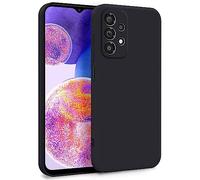 MyGadget TPU Case for Samsung Galaxy A23 5G - Cover Dual Layer with Camera Protection | Inner Lining - Soft Touch Rubber & Anti-Scratch Shell Black