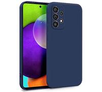 MyGadget TPU Case for Samsung Galaxy A52 4G | 5G | A52s 5G - Cover Dual Layer with Camera Protection | Inner Lining - Soft Touch Rubber & Anti-Scratch Shell Dark Blue