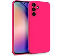 MyGadget TPU Case for Samsung Galaxy A54 5G - Cover Dual Layer with Camera Protection | Inner Lining - Soft Touch Rubber & Anti-Scratch Shell Pink