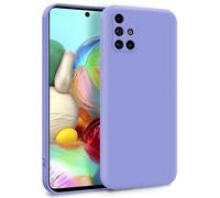 MyGadget TPU Case for Samsung Galaxy A71 4G - Cover Dual Layer with Camera Protection | Inner Lining - Soft Touch Rubber & Anti-Scratch Shell Lilac