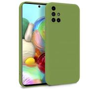 MyGadget TPU Case for Samsung Galaxy A71 4G - Cover Dual Layer with Camera Protection | Inner Lining - Soft Touch Rubber & Anti-Scratch Shell Green