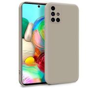 MyGadget TPU Case for Samsung Galaxy A71 4G - Cover Dual Layer with Camera Protection | Inner Lining - Soft Touch Rubber & Anti-Scratch Shell Grey