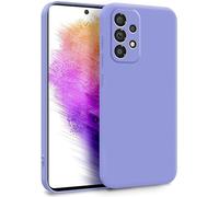 MyGadget TPU Case for Samsung Galaxy A73 5G - Cover Dual Layer with Camera Protection | Inner Lining - Soft Touch Rubber & Anti-Scratch Shell Lilac