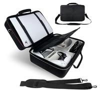 MyGadget Travel Case Compatible with Sony PlayStation 5 Disk | Digital - Carrying Bag with Shoulder Strap - Also for Controller | Headset | Accessories - Black