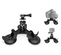 MyGadget Triple Cup Camera Suction Mount - Window Car support Holder with Ball head 360 degrees Rotation for GoPro Hero, Nikon, Canon, Sony, Olympus