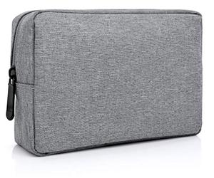 MyGadget Universal Light Storage Case for Daily Life Use - Organiser Bag for Toiletry, Electronic Accessories, Cosmetics, Travel & More - Grey