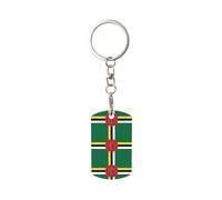 MYGANN Flag Of The Commonwealth Of Dominica Unisex Rectangular Metal Keychain For Home Office Car Creative Gifts