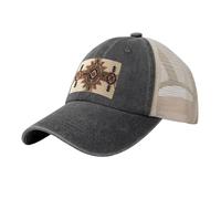 MYGANN Native American Painting Unisex Adjustable Hat Mesh Cap for Outdoor Sports Travel Shoes & Hats Accessoriesblack