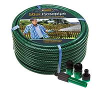 MYGARDEN 50m Garden Hosepipe With Waterstop Tap/Hose Connectors & Nozzle