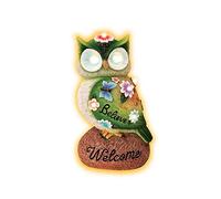 MyGarden Polyresin Owl - Garden Outdoor with Solar Powered 4 LED Lights, Light Up Decorative Garden Ornament