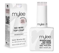 MYGEL by Mylee Iridescent No-Wipe Top Coat 15ml - UV/LED Soak-Off, Long-Lasting, Salon & Home Use