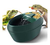 MYGIIKAKA Reptile Drinking Water Fountain Chameleon Accessories Automatic Circulation System with Trough, Bearded Dragon Cage Accessories Reptiles Habitat Waterfall for Snake/Lizard/Chameleon/Turtle